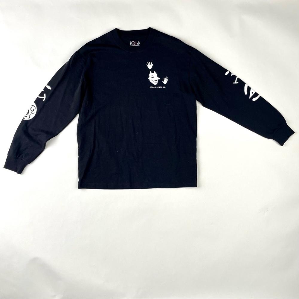 Polar skate co Black Graphic Long Sleeve Shirt